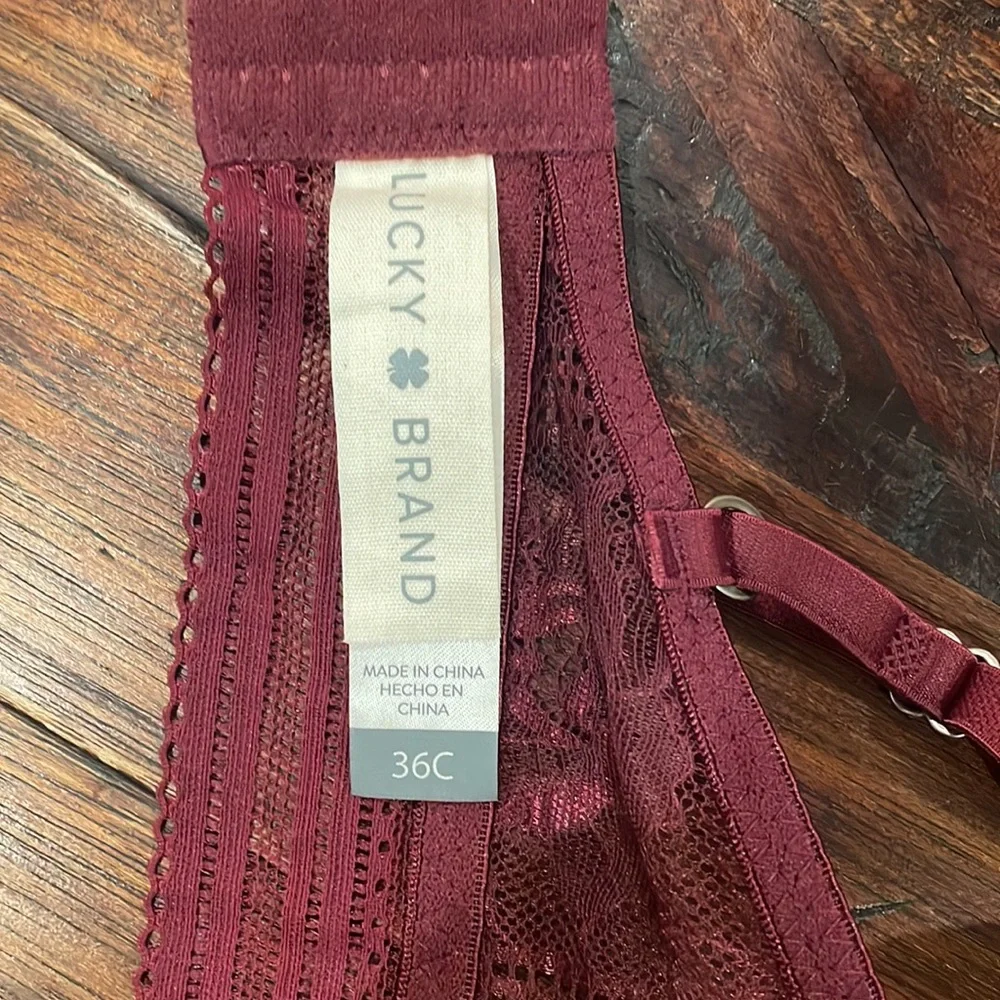 NWT LUCKY BRAND Lace Bra, Size 36C - Picture 5 of 5